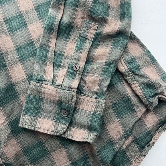Paige Shirt Mens XXL Everett Brown Button Up Plaid Rugged CabinCore Soft Flannel - Picture 4 of 11